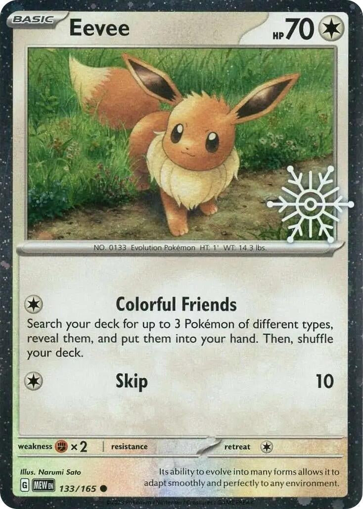 Image for Eevee (Holiday Calendar) (133/165) [Miscellaneous Cards & Products] - Pokemon
