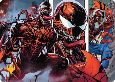 Carnage, Crimson Chaos Art Card (Gold-Stamped Planeswalker Symbol) (47) (Marvel's Spider-Man)