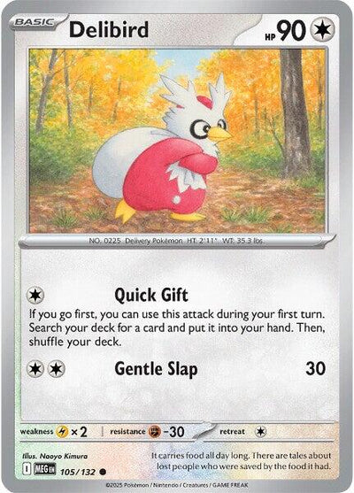 Delibird (105/132) [Mega Evolutions: Base Set]