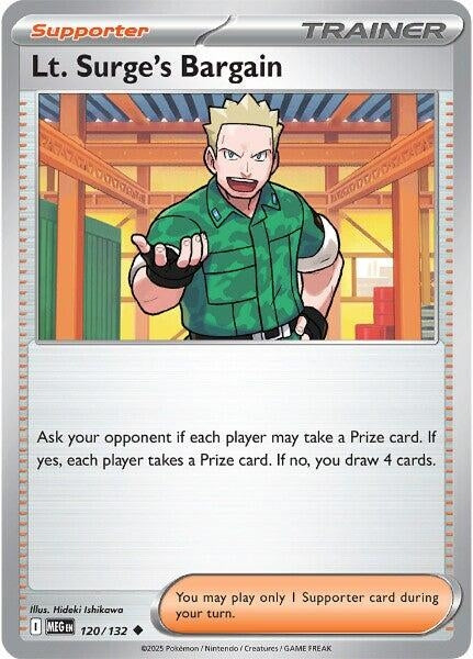 Image for Lt. Surge's Bargain (120/132) [ME01: Mega Evolution] - Pokemon