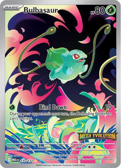 Bulbasaur (133/132) (Mega Evolution Stamped) [Mega Evolutions: Base Set]
