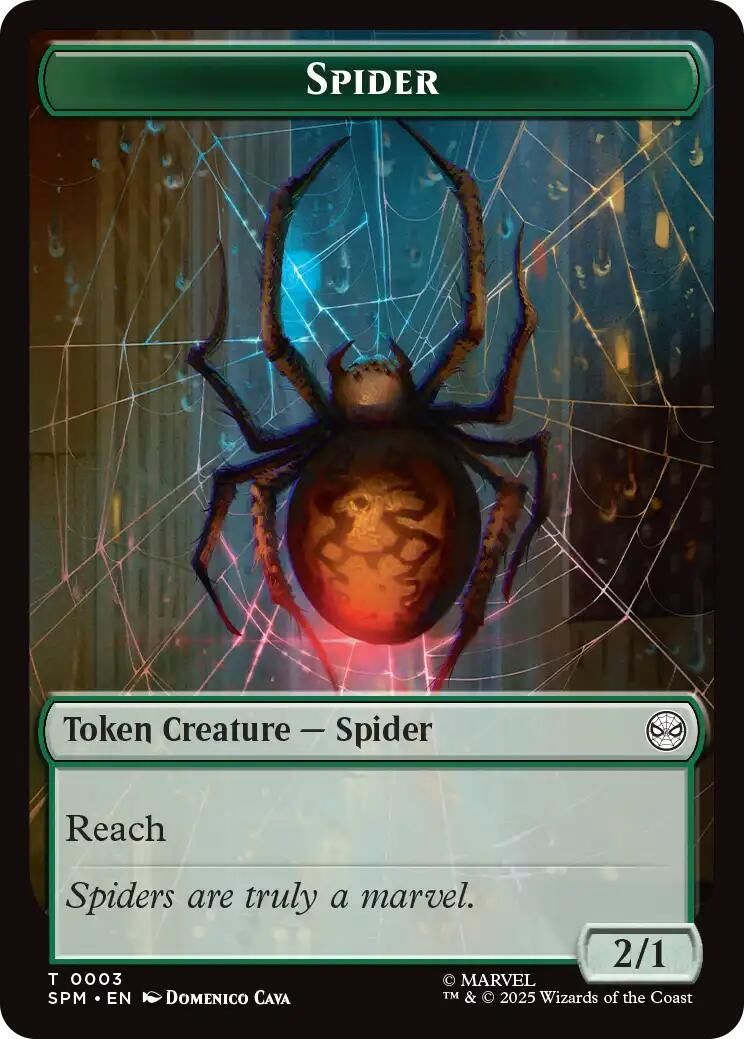 Spider // Illusion Villain Double-Sided Token (3 // 2) (Marvel's Spider-Man)