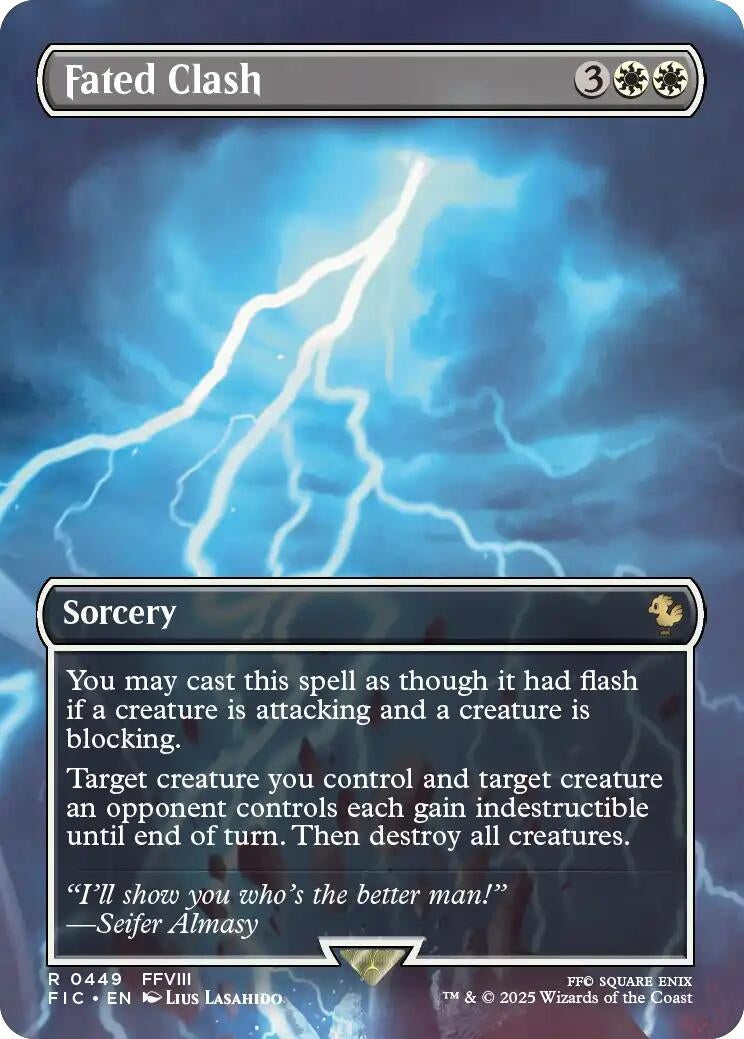 Image for Fated Clash (Borderless) (449) (FINAL FANTASY) - Magic: The Gathering