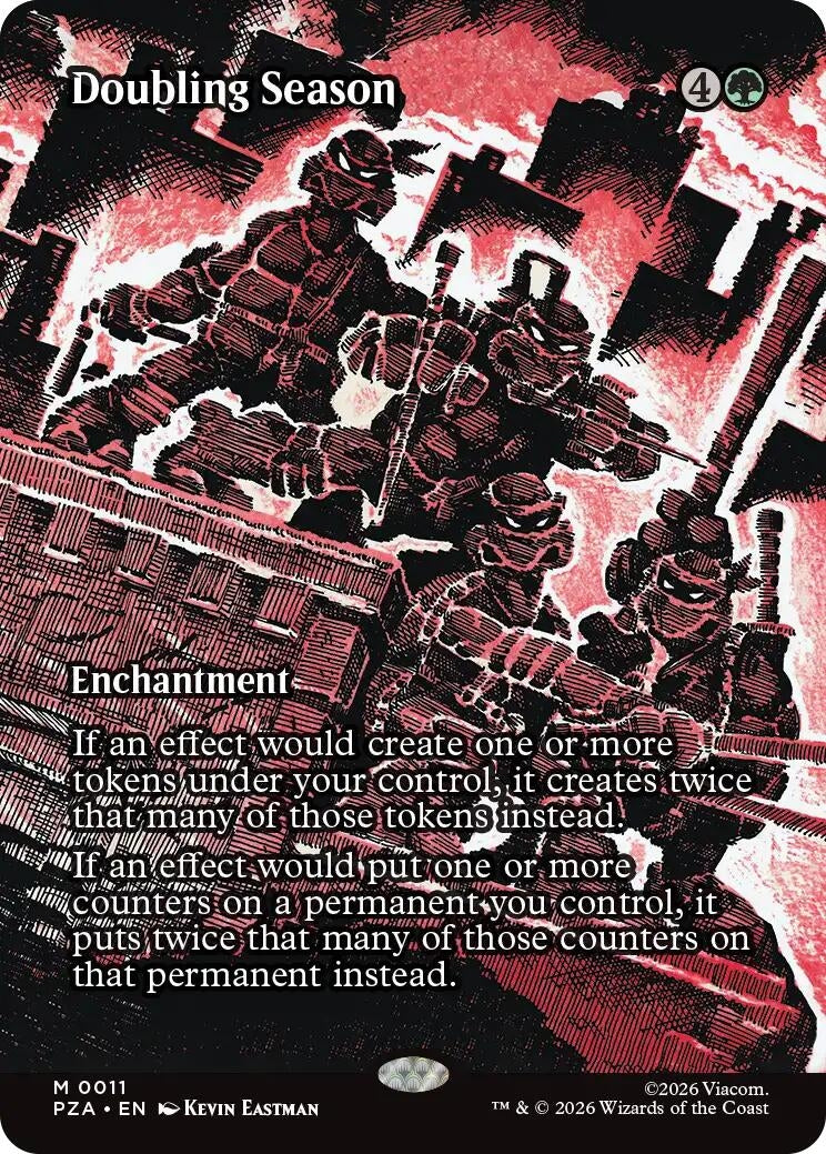 Doubling Season (Borderless) (11) [Teenage Mutant Ninja Turtles Eternal-Legal]