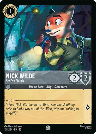 Nick Wilde - Sly Fox Sleuth (178/204) (Whispers in the Well)