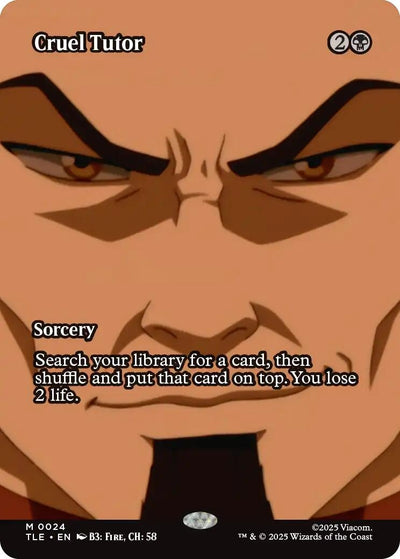 Cruel Tutor (Borderless) (24) (Avatar: The Last Airbender: Eternal-Legal)