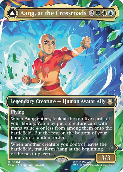 Aang, at the Crossroads (Borderless) (304) (Avatar: The Last Airbender)