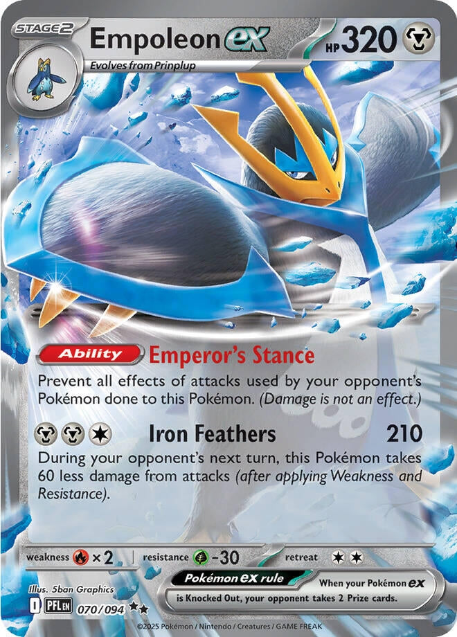 Image for Empoleon ex (070/094) [ME02: Phantasmal Flames] - Pokemon