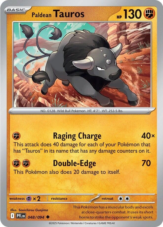 Image for Paldean Tauros (048/094) [ME02: Phantasmal Flames] - Pokemon