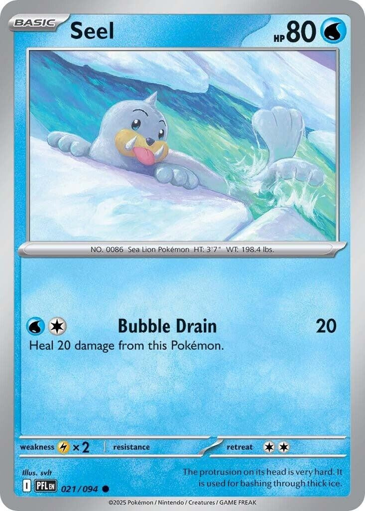 Image for Seel (021/094) [ME02: Phantasmal Flames] - Pokemon