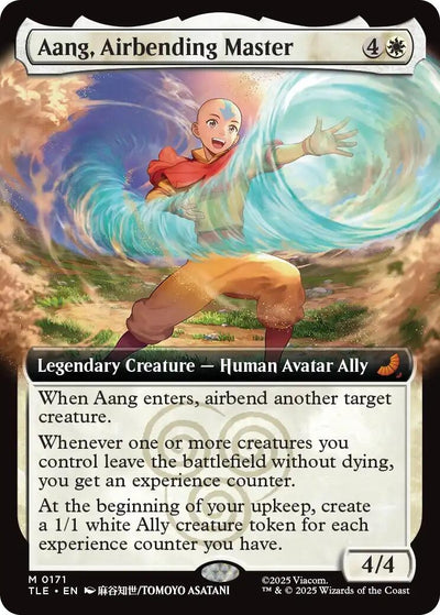 Aang, Airbending Master (Extended Art) (171) [Avatar: The Last Airbender: Eternal-Legal]