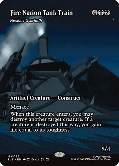 Fire Nation Tank Train - Noxious Gearhulk (Borderless) (25) (Avatar: The Last Airbender: Eternal-Legal)