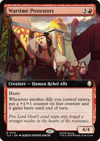 Wartime Protestors (Extended Art) (375) (Avatar: The Last Airbender)