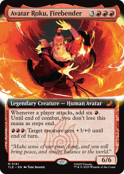 Avatar Roku, Firebender (Extended Art) (191) (Avatar: The Last Airbender: Eternal-Legal)