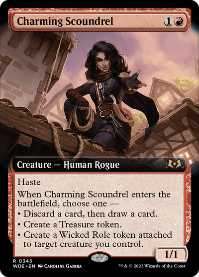 Charming Scoundrel (Extended Art) (345) (Wilds of Eldraine)
