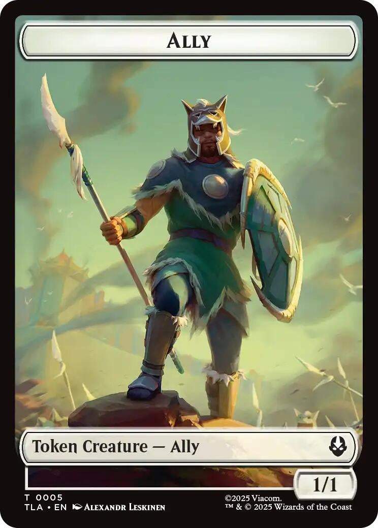 Ally (0005) // Clue (0014) Double-Sided Token (5 // 14) (Avatar: The Last Airbender)