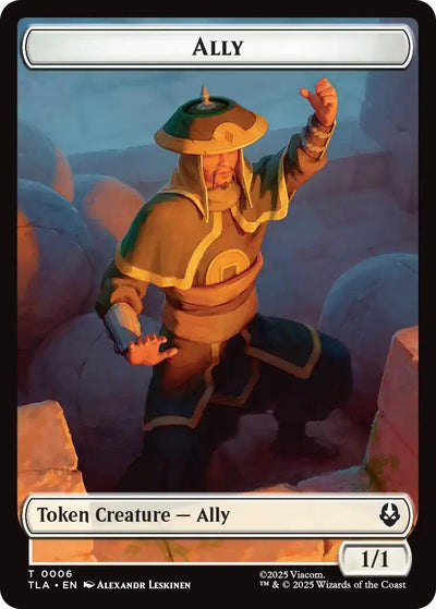 Ally (0006) // Clue (0017) Double-Sided Token (6 // 17) (Avatar: The Last Airbender)