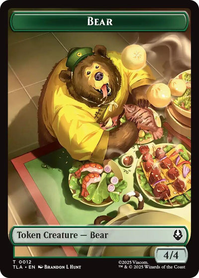 Bear // Food (0020) Double-Sided Token (12 // 20) (Avatar: The Last Airbender)