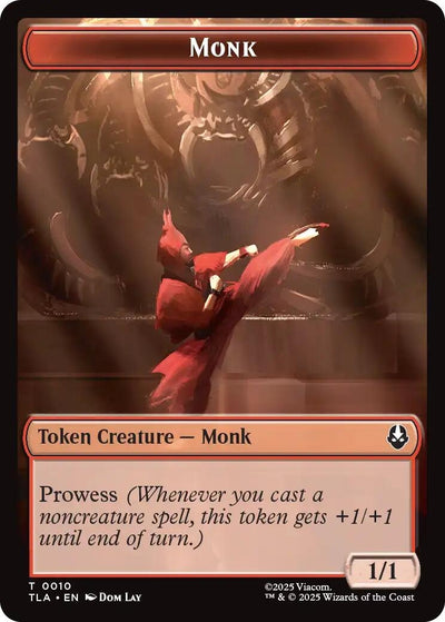 Monk // Food (0021) Double-Sided Token (10 // 21) (Avatar: The Last Airbender)