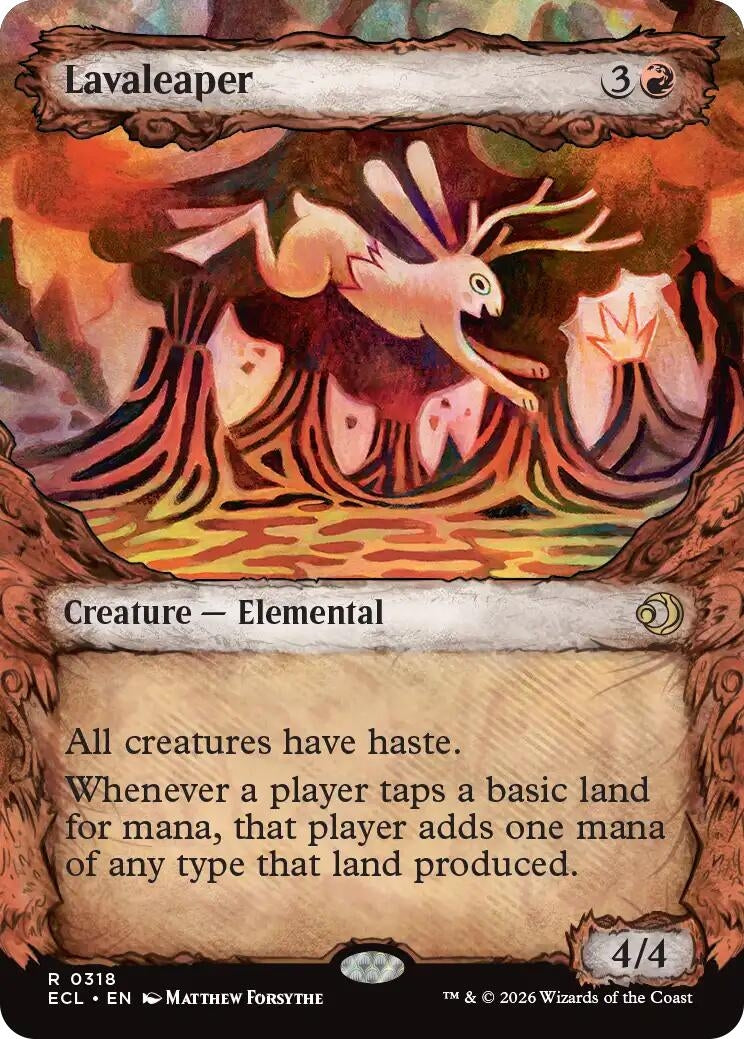 Image for Lavaleaper (Showcase) (318) - Magic: The Gathering