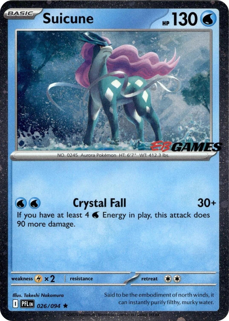 Image for Suicune (EB Games Exclusive) (026/094) [Miscellaneous Cards & Products] - Pokemon