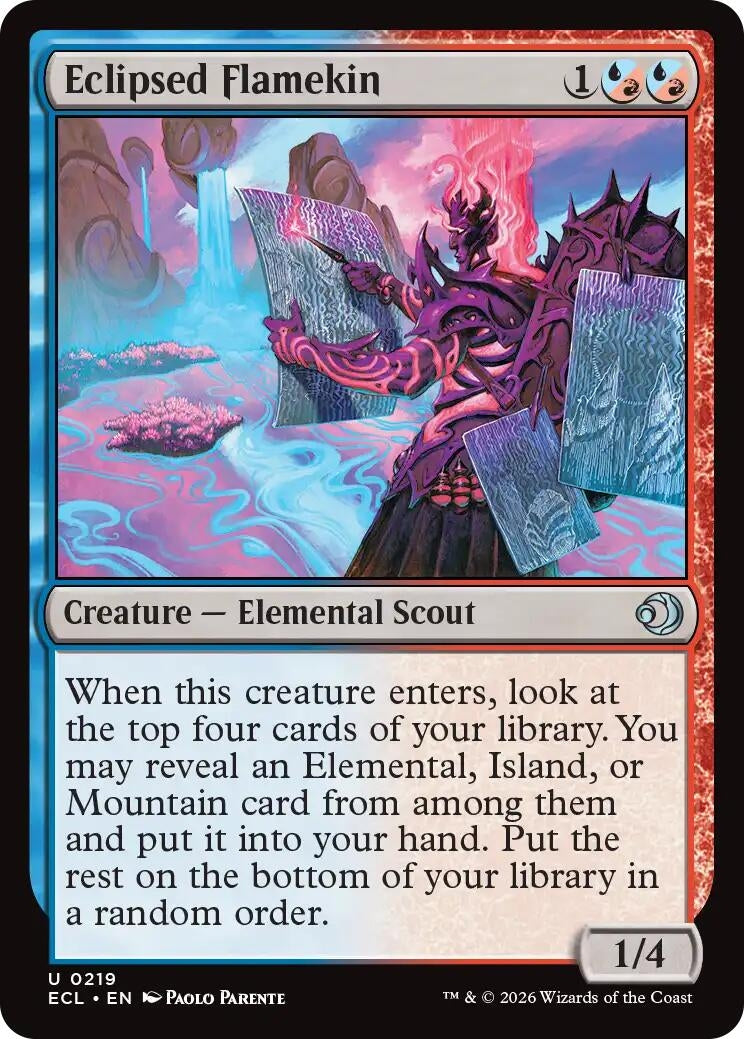 Image for Eclipsed Flamekin (219) - Magic: The Gathering