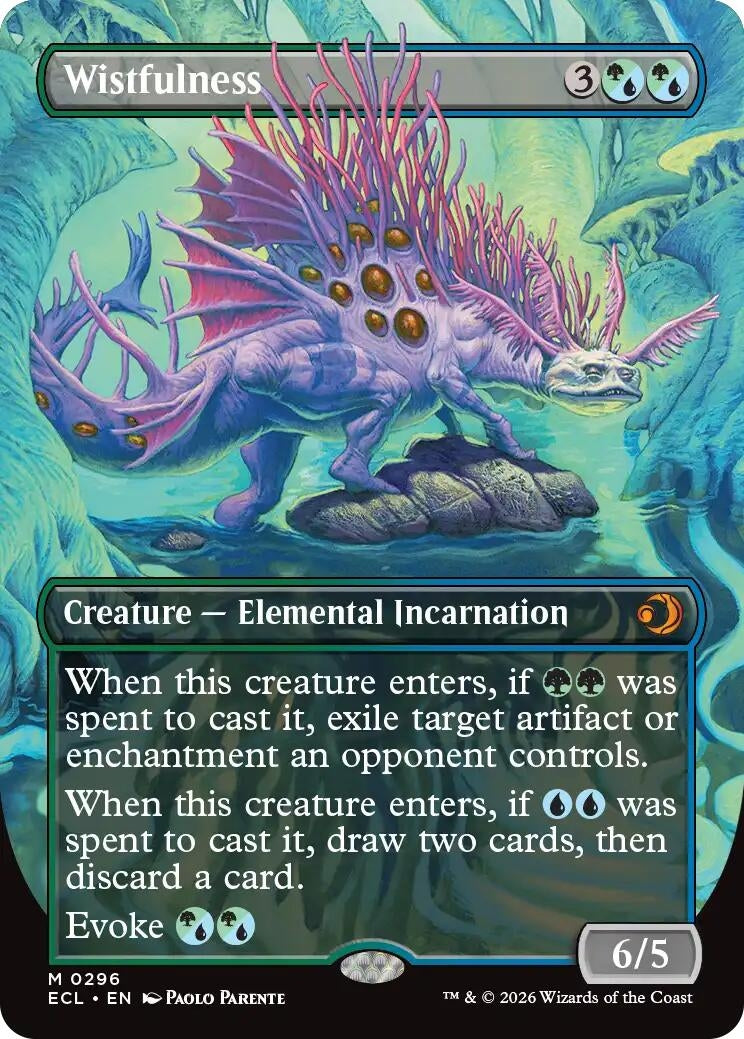 Image for Wistfulness (Borderless) (296) - Magic: The Gathering