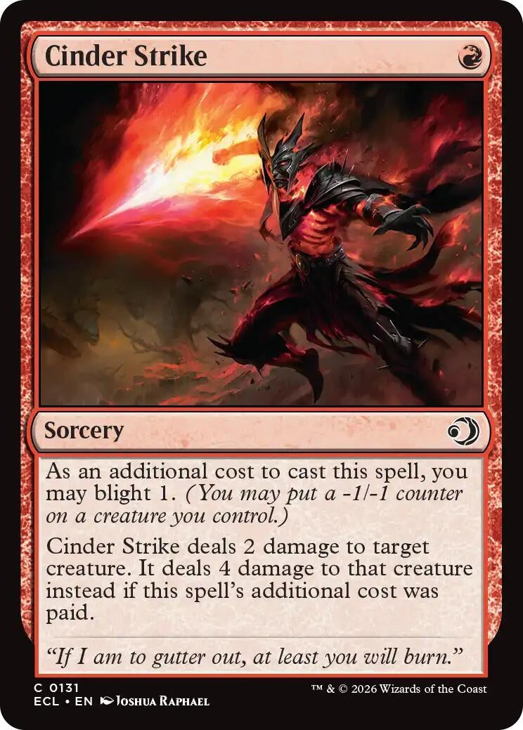 Image for Cinder Strike (131) - Magic: The Gathering