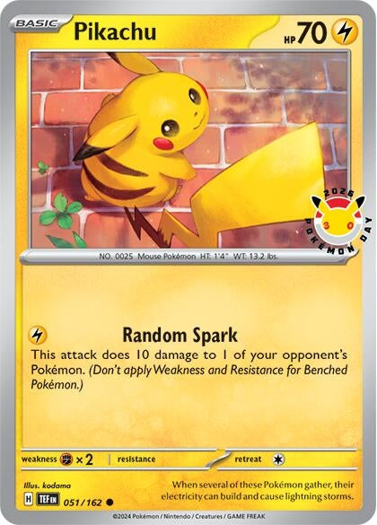 Image for Pikachu (Pokemon Day 2026) (051/162) [Miscellaneous Cards & Products] - Pokemon