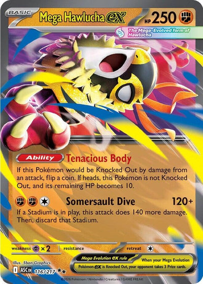 Mega Hawlucha ex (116/217) [ME: Ascended Heroes]