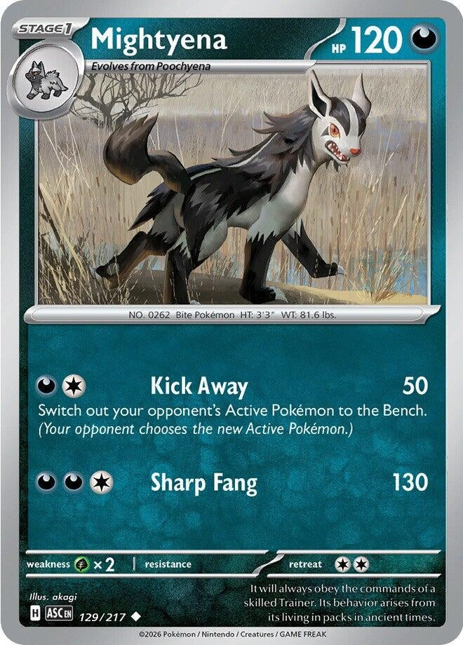 Image for Mightyena (129/217) [ME: Ascended Heroes] - Pokemon