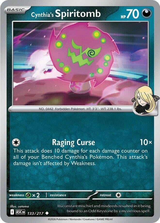 Image for Cynthia's Spiritomb (133/217) [ME: Ascended Heroes] - Pokemon