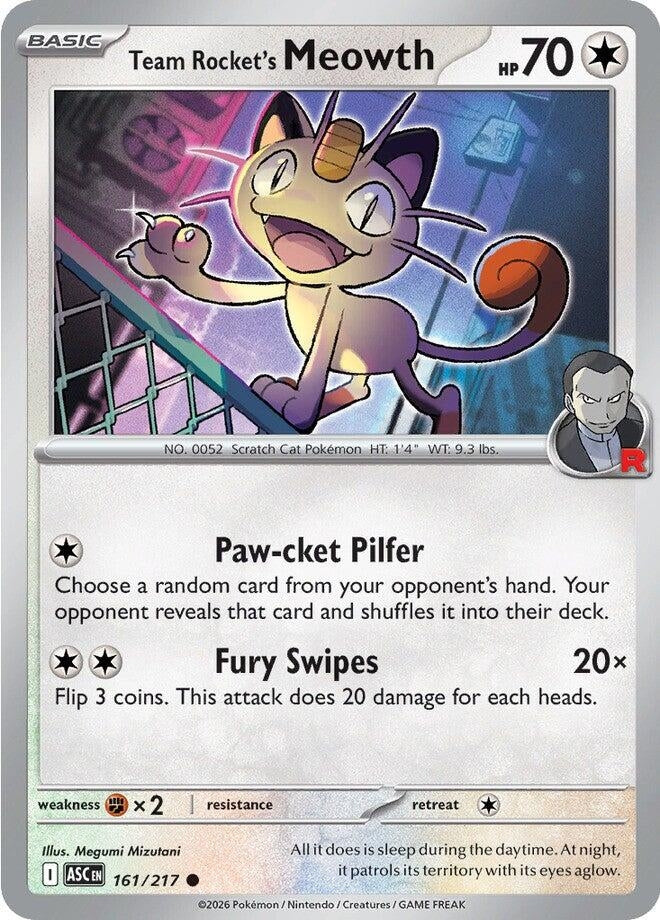 Image for Team Rocket's Meowth (161/217) [ME: Ascended Heroes] - Pokemon