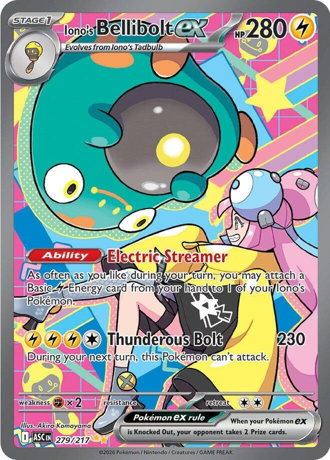 Image for Iono's Bellibolt ex (279/217) [ME: Ascended Heroes] - Pokemon