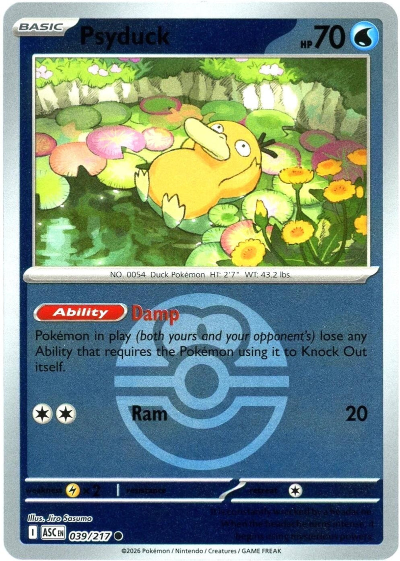 Image for Psyduck - 039/217 (Love Ball) (039/217) [ME: Ascended Heroes] - Pokemon