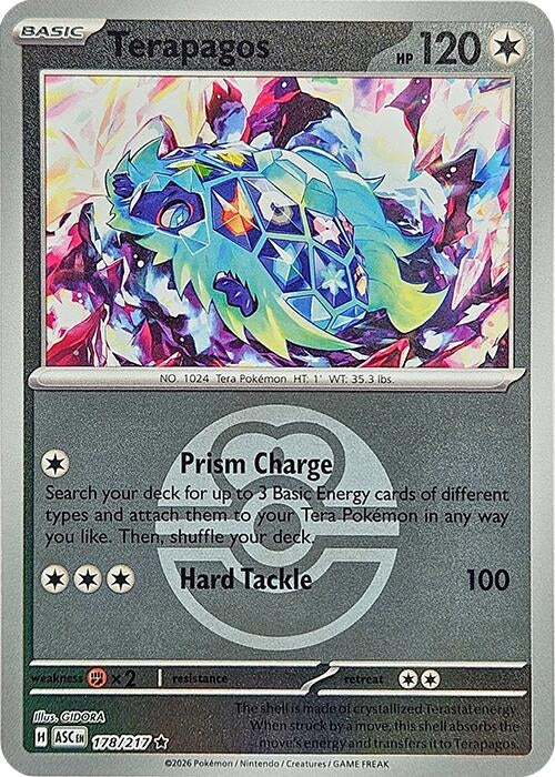 Image for Terapagos (Love Ball) (178/217) [ME: Ascended Heroes] - Pokemon