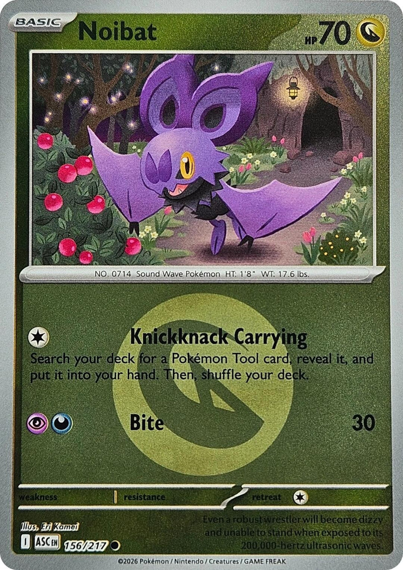 Image for Noibat (Energy Symbol Pattern) (156/217) [ME: Ascended Heroes] - Pokemon