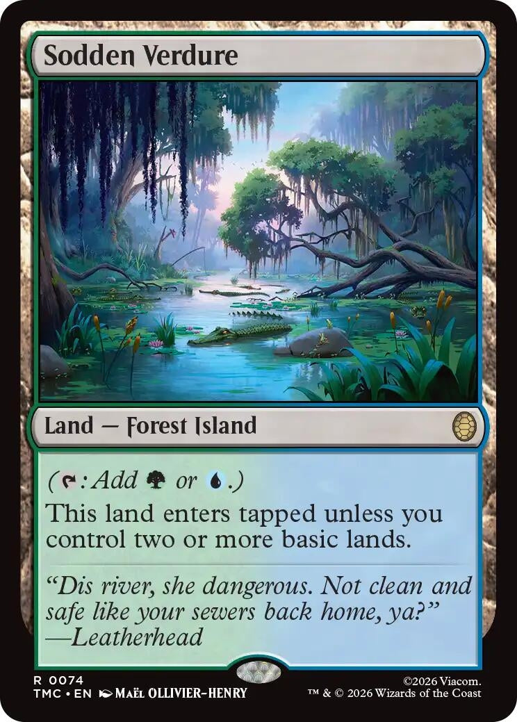 Image for Sodden Verdure (74) [Teenage Mutant Ninja Turtles] - Magic: The Gathering