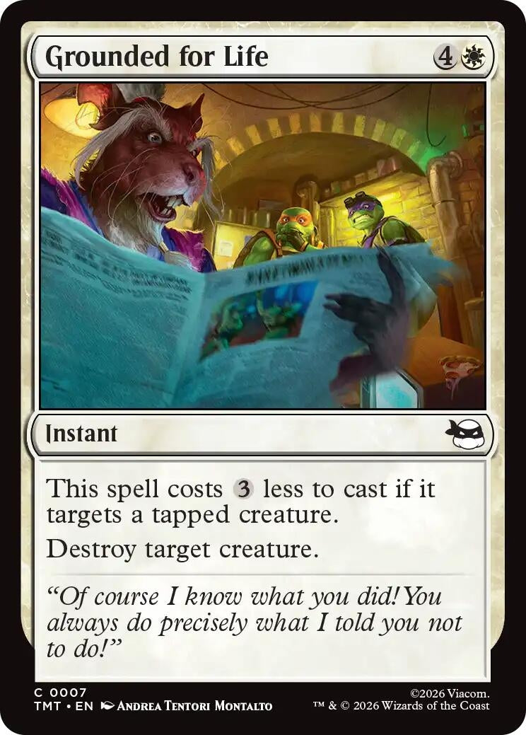 Image for Grounded for Life (7) [Teenage Mutant Ninja Turtles] - Magic: The Gathering
