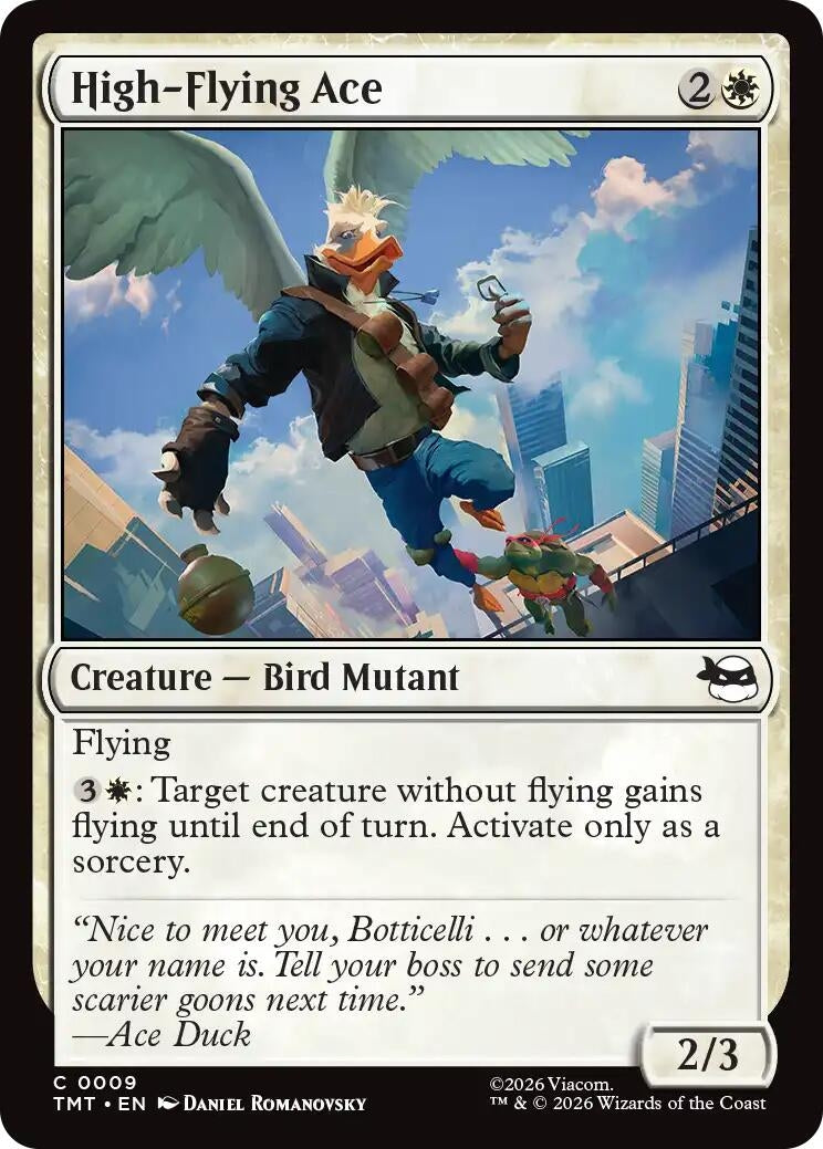Image for High-Flying Ace (9) [Teenage Mutant Ninja Turtles] - Magic: The Gathering