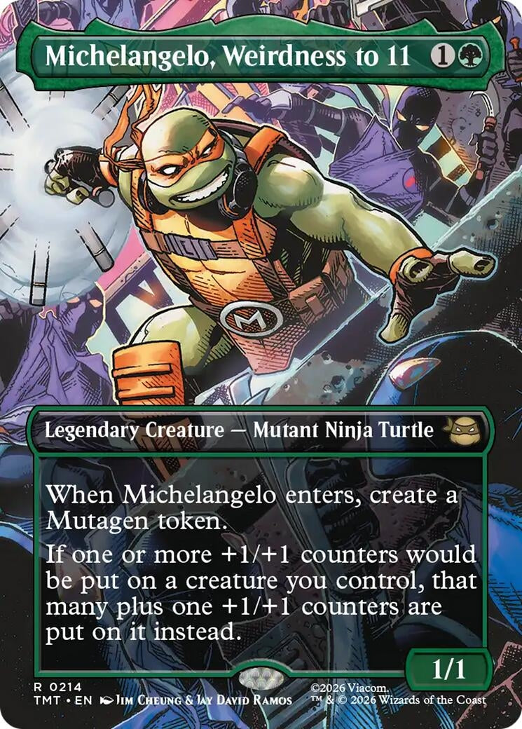 Michelangelo, Weirdness to 11 (Borderless) (214) [Teenage Mutant Ninja Turtles]