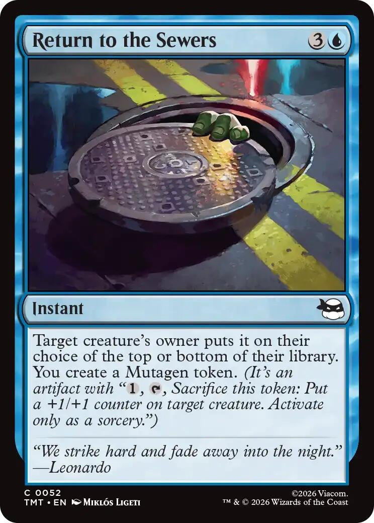 Image for Return to the Sewers (52) [Teenage Mutant Ninja Turtles] - Magic: The Gathering