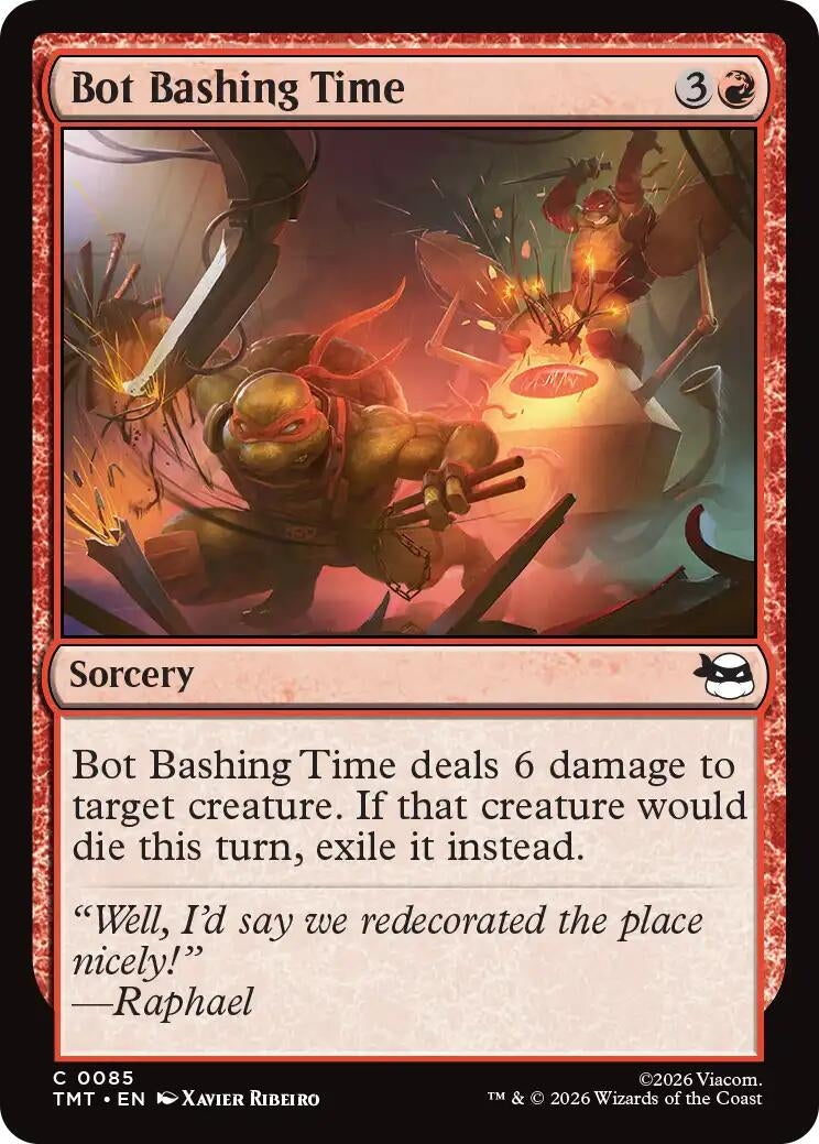 Image for Bot Bashing Time (85) [Teenage Mutant Ninja Turtles] - Magic: The Gathering