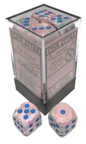 Dice Menagerie 10: 16mm D6 Festive Pop Art/Blue (12) [CHX 27744]