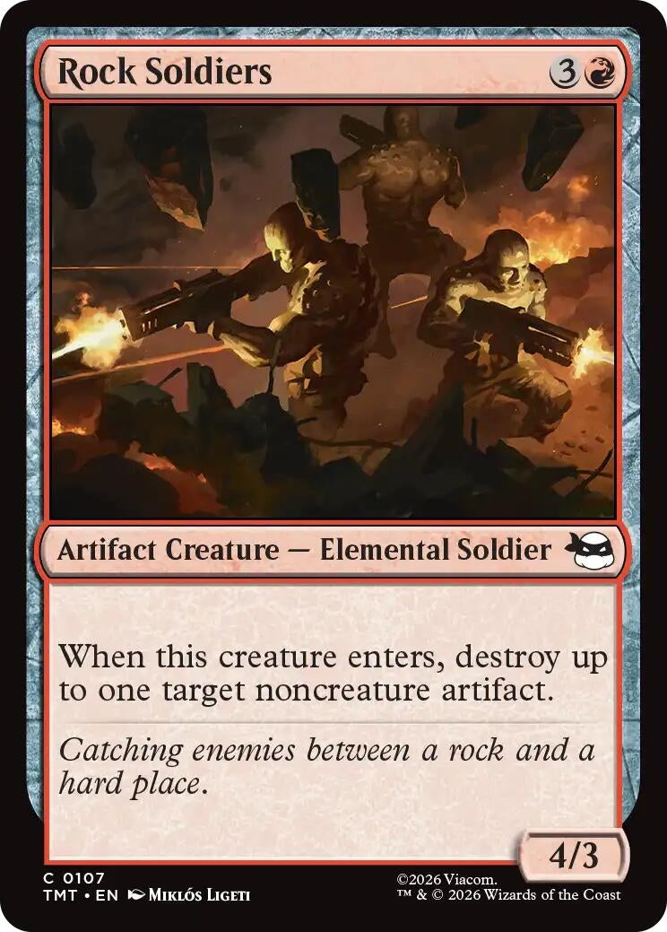 Image for Rock Soldiers (107) [Teenage Mutant Ninja Turtles] - Magic: The Gathering