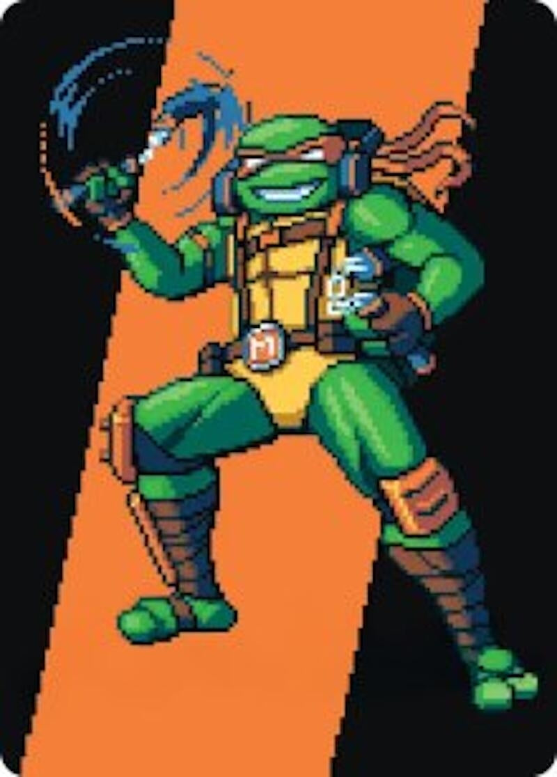 Michelangelo, the Heart Art Card (35) [Teenage Mutant Ninja Turtles]