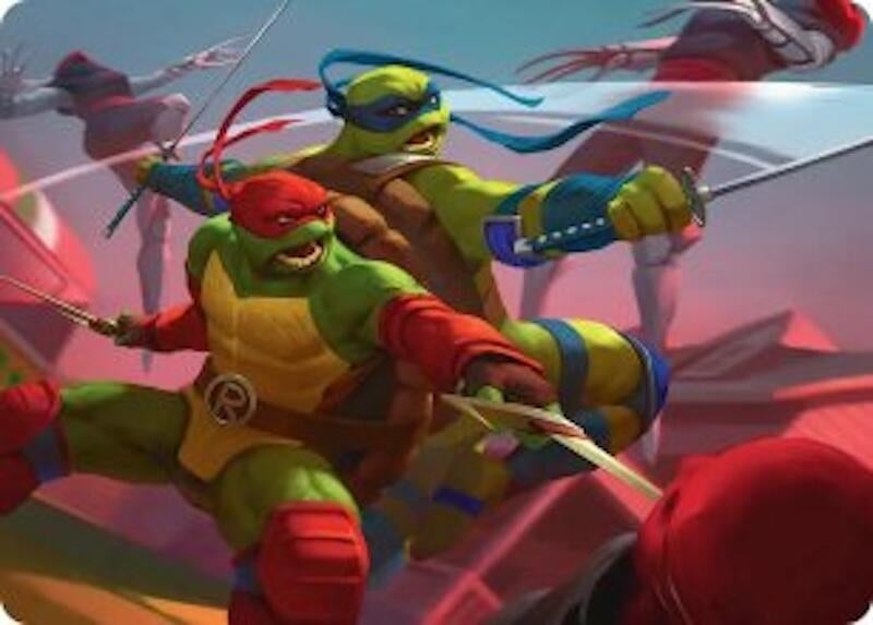 Raph & Leo, Sibling Rivals Art Card (16) [Teenage Mutant Ninja Turtles]