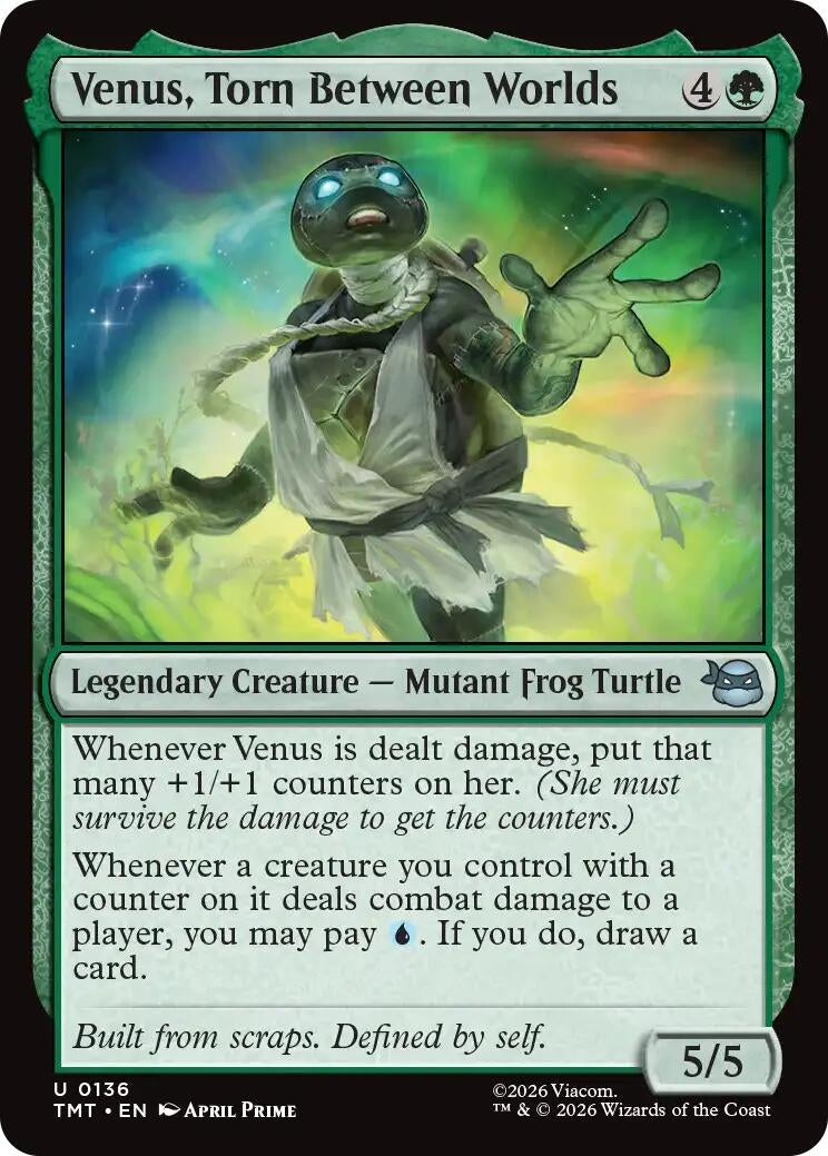 Image for Venus, Torn Between Worlds (136) [Teenage Mutant Ninja Turtles] - Magic: The Gathering