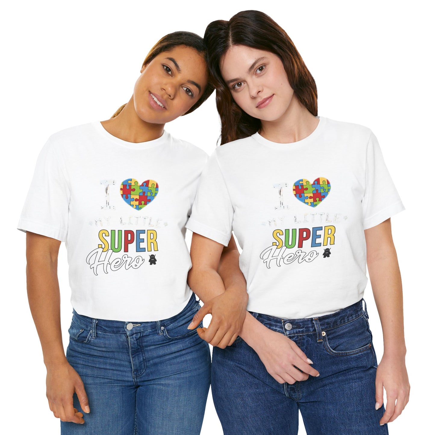 I Love My Little Super Hero Autism Awareness T-Shirt