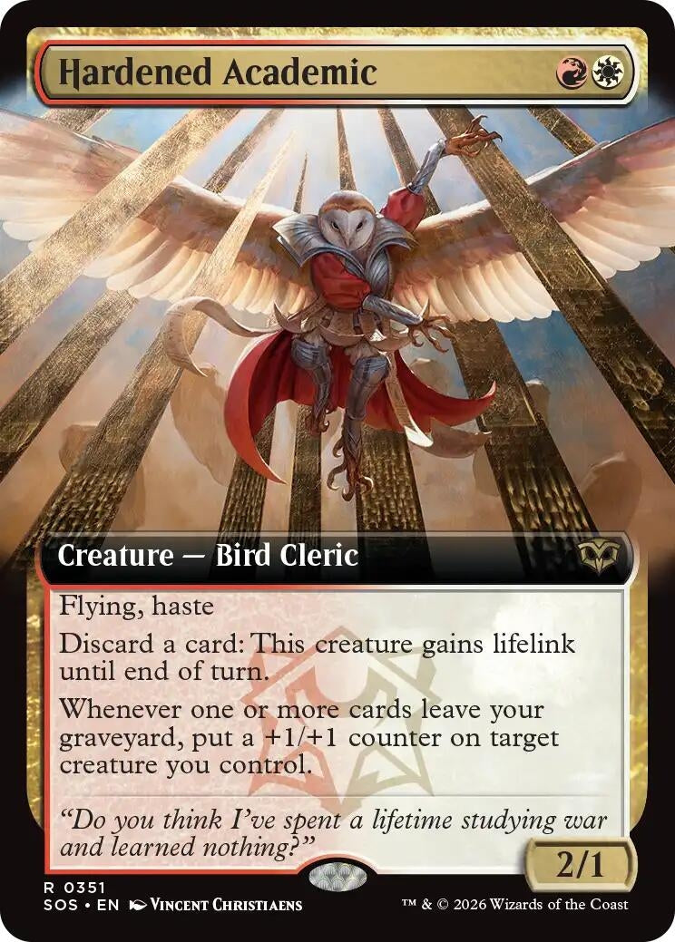 Hardened Academic (Extended Art) (351) [Secrets of Strixhaven]